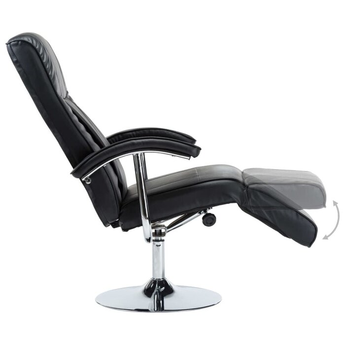 Vidaxl Eleganter Relaxsessel in Schwarz - Verstellbar - Outlet-Angebot bis zu 35% Rabatt