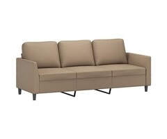Vidaxl 3-Sitzer Sofa in Cappuccino 180 cm - 58% Rabatt