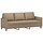 3-Sitzer Sofa 180 cm Kunstleder Cappuccino - Bis zu 30% Rabatt