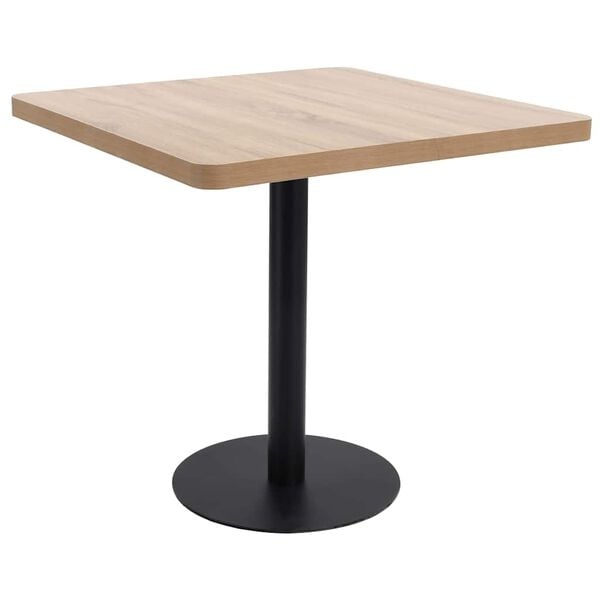 Vidaxl Eleganter Bistrotisch 80x80 cm - Hellbraun - Sparen Sie bis zu 35% im Outlet