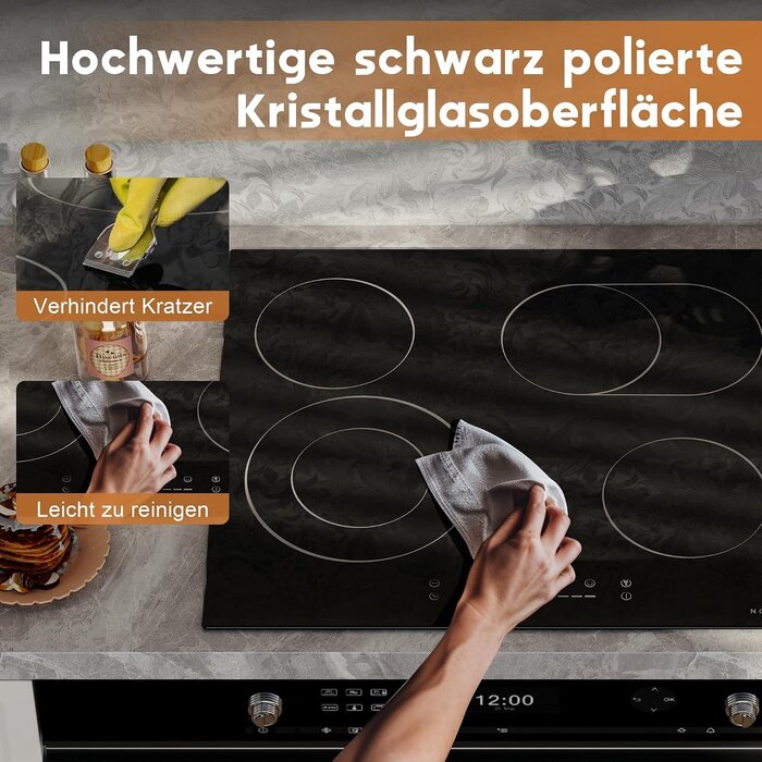 Glaskeramik-Kochfeld 60 cm mit 4 Zonen - Jetzt bis zu 30% günstiger sichern