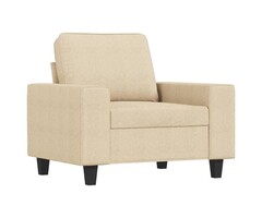 Vidaxl Gemütlicher Sessel in Creme, 60 cm Sitzbreite - 56% Rabatt
