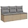 3-Sitzer Gartenbank aus Poly-Rattan in Beige - bis zu 35% Rabatt
