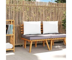 Vidaxl Akazienholz Gartenstuhl mit Kissen - Natur - 54% Rabatt