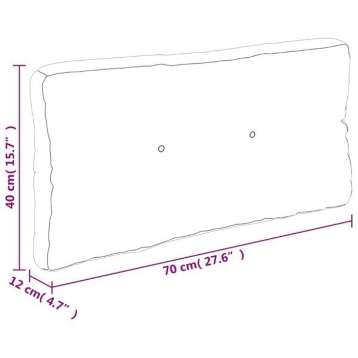Vidaxl Palettenkissen Set mit Blattmuster, 70x70cm - bis zu 67% Rabatt