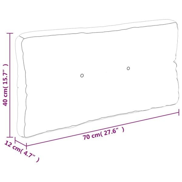 Vidaxl Palettenkissen Set mit Blattmuster, 70x70cm - bis zu 67% Rabatt