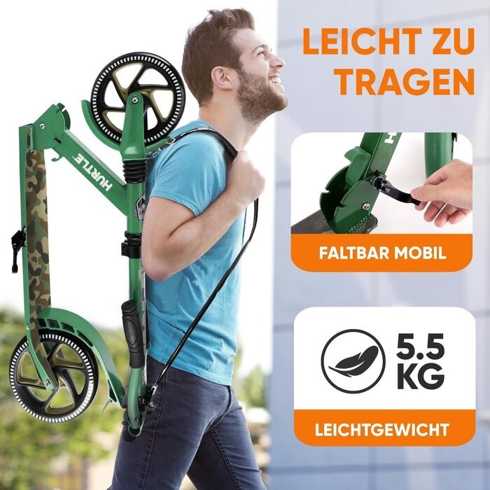 Klappbarer Camouflage Cityroller - bis zu 42% günstiger - belastbar bis 100 kg