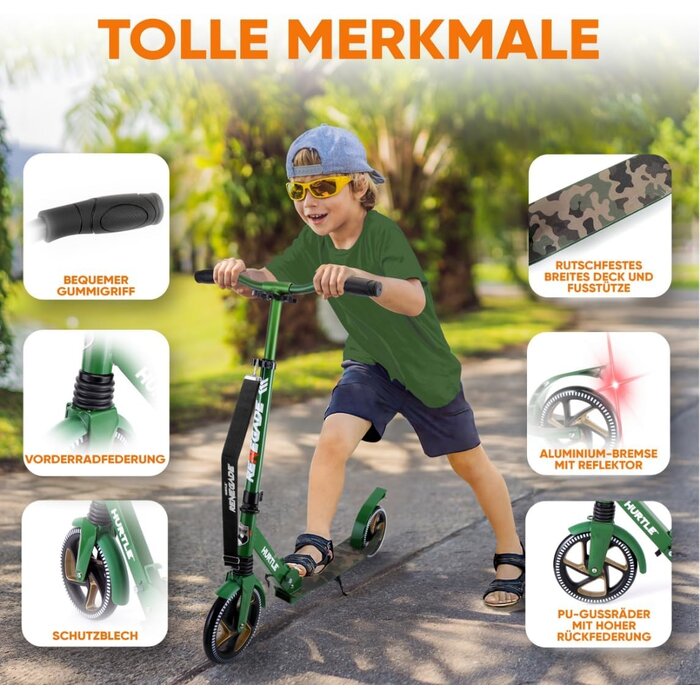 Klappbarer Camouflage Cityroller - bis zu 42% günstiger - belastbar bis 100 kg