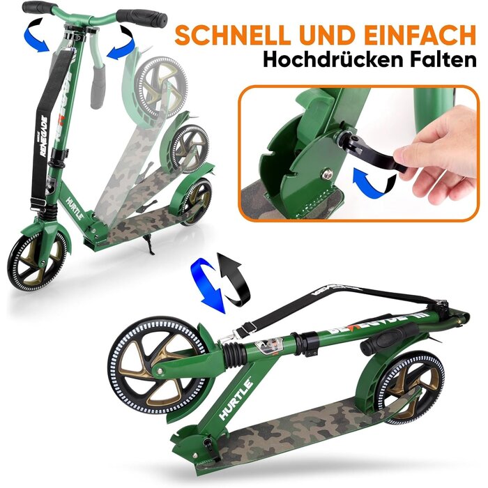 Klappbarer Camouflage Cityroller - bis zu 42% günstiger - belastbar bis 100 kg