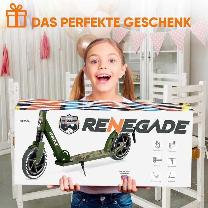 Klappbarer Camouflage Cityroller - bis zu 42% günstiger - belastbar bis 100 kg