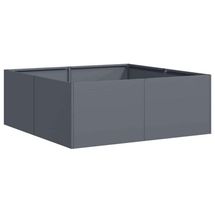 Vidaxl Design-Pflanzkübel 80x80x30 cm Anthrazit - bis zu 53% günstiger