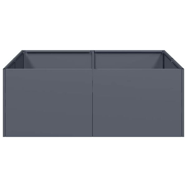 Vidaxl Design-Pflanzkübel 80x80x30 cm Anthrazit - bis zu 53% günstiger
