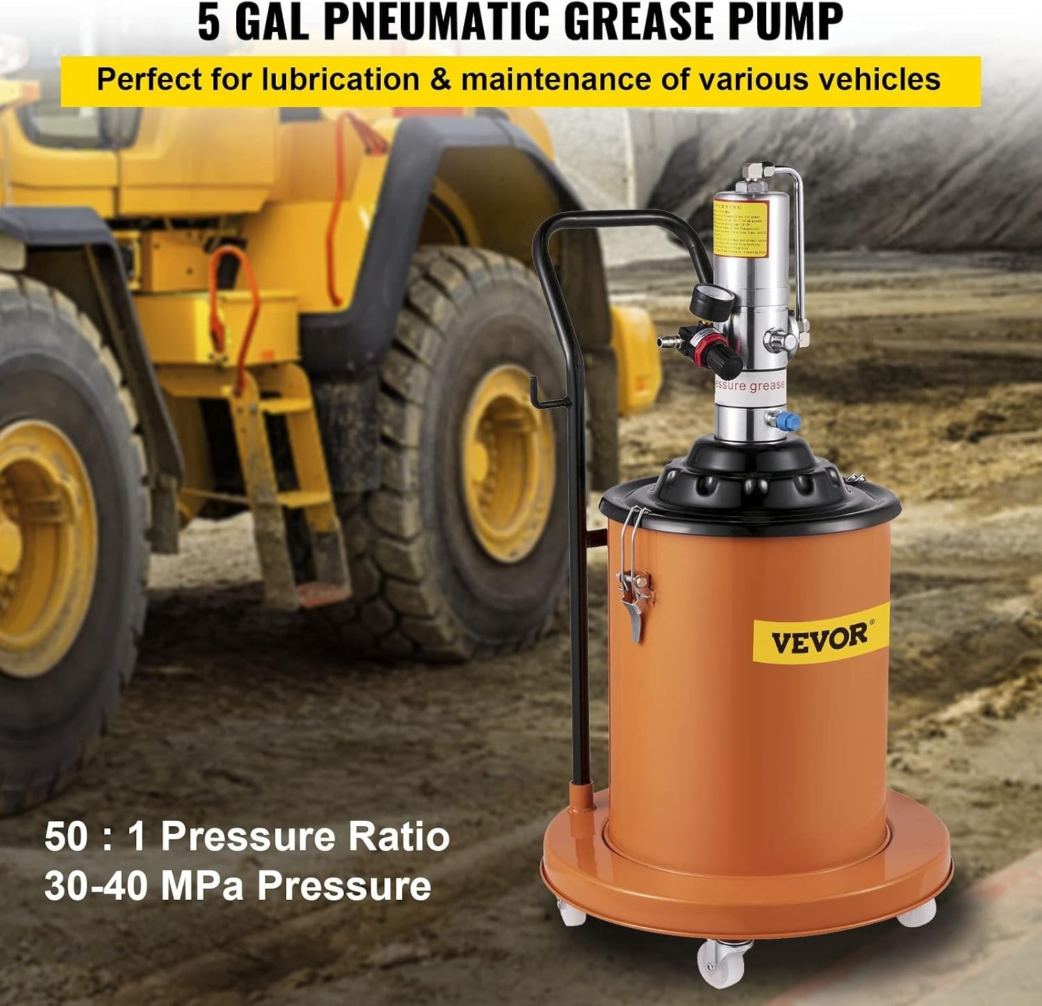 Pneumatische Fettpresse 20L - Profi Schmiergerät bis zu 35% günstiger