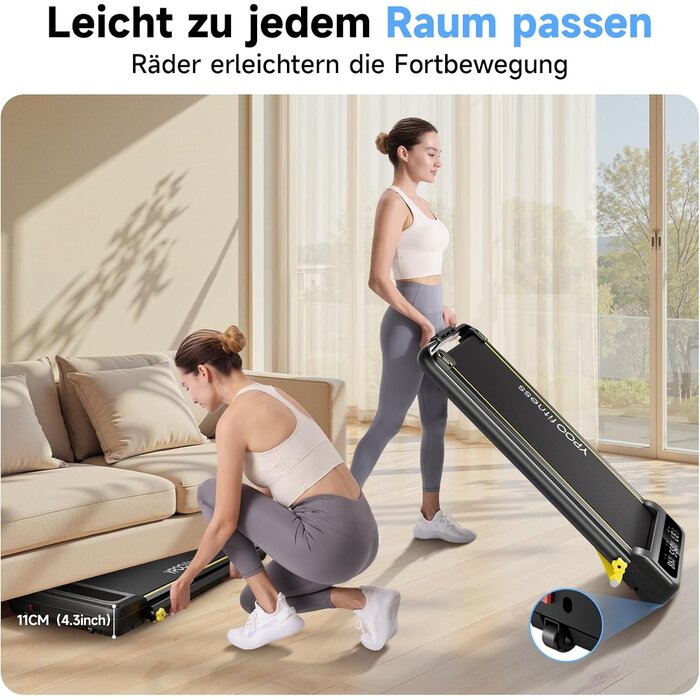 Kompaktes 3-in-1 Laufband, klappbar, bis zu 35% reduziert