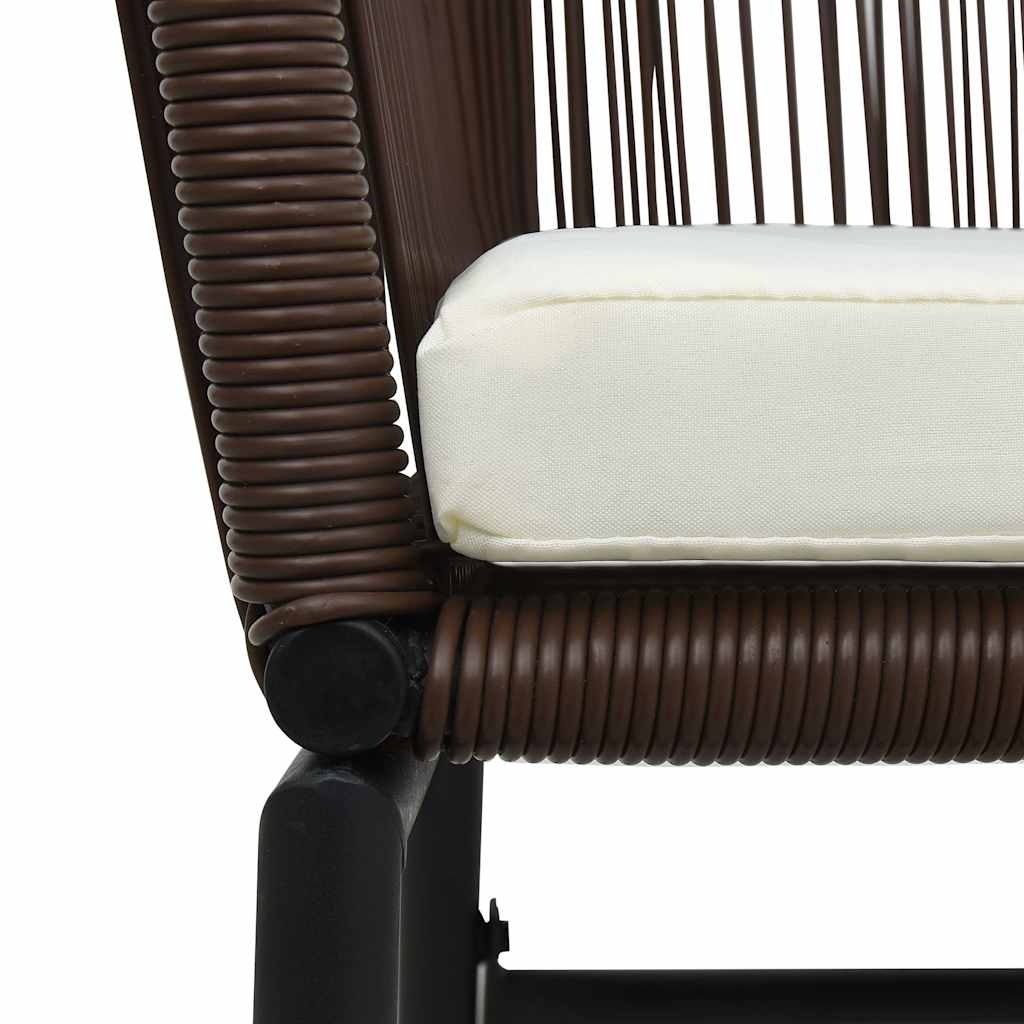 2er-Set Gartenstühle aus PE-Rattan - Braun - Jetzt bis zu 35% sparen