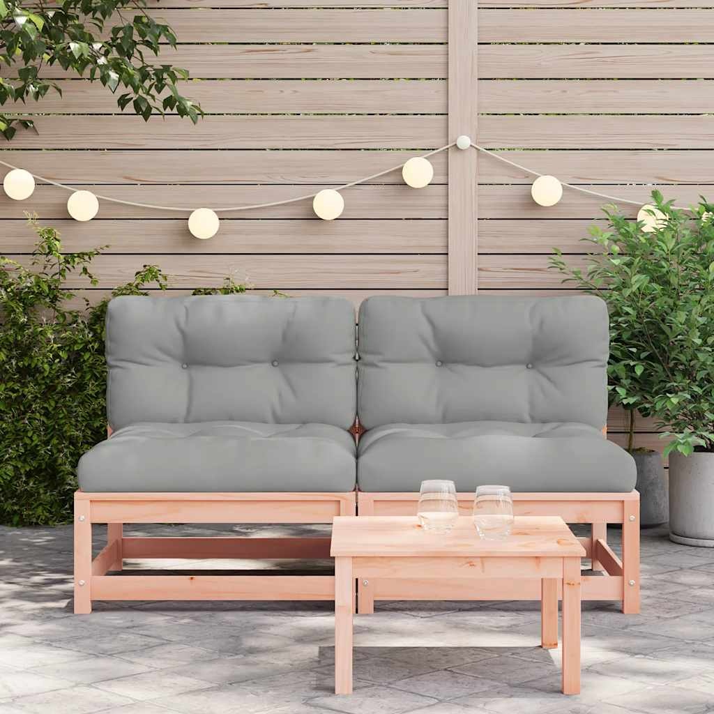 2-tlg. Gartenbank Set Douglasienholz inkl. Kissen - bis zu 35% Rabatt