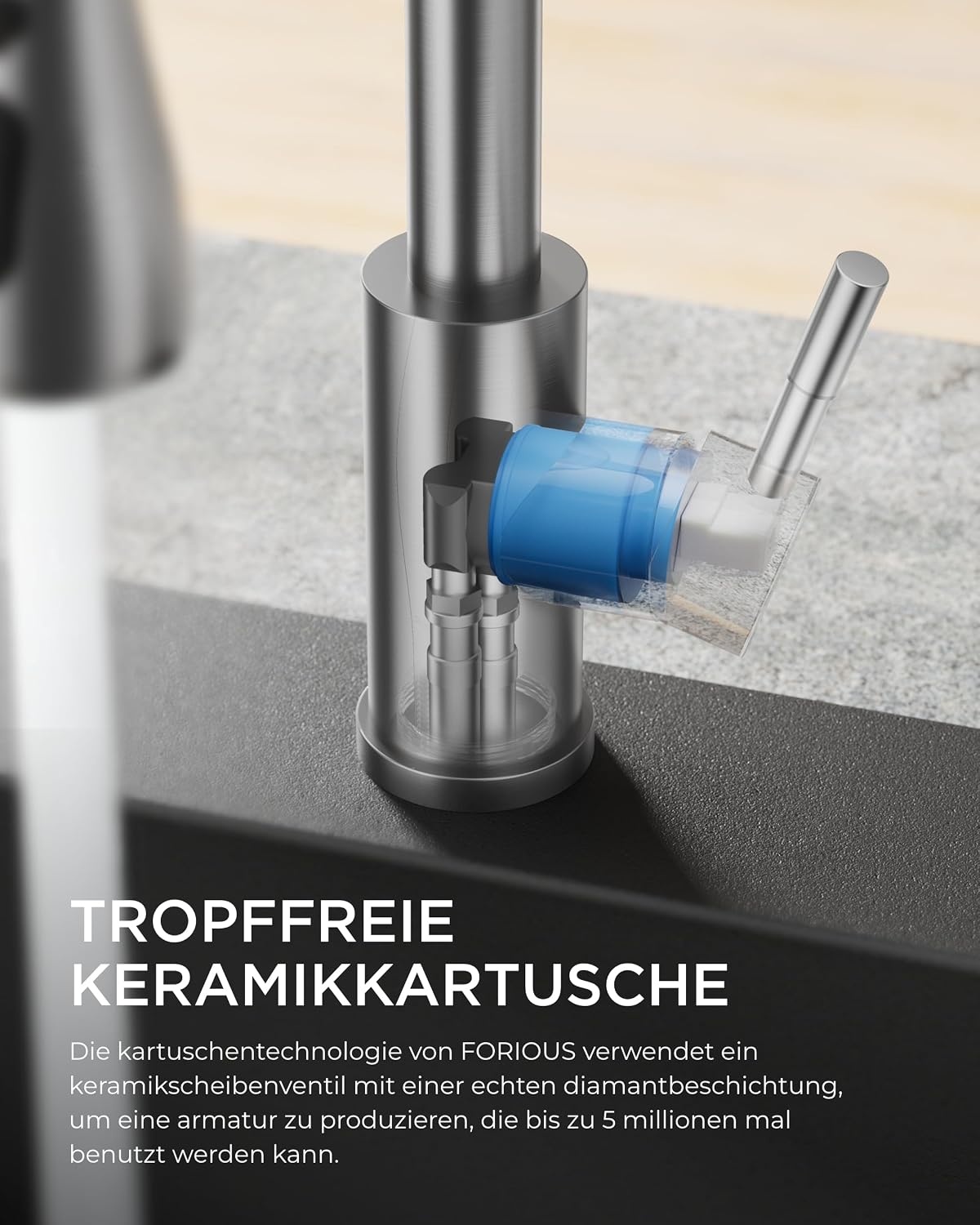 Küchenarmatur mit ausziehbarer Brause Edelstahl - bis zu 33% günstiger
