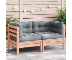 Vidaxl Ecksofa-Set aus Douglasienholz - 2-teilig - 57% Rabatt