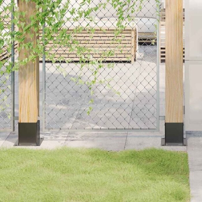 4er-Set Pfostenträger 121x121mm Anthrazit - stabil & bis zu 33% günstiger
