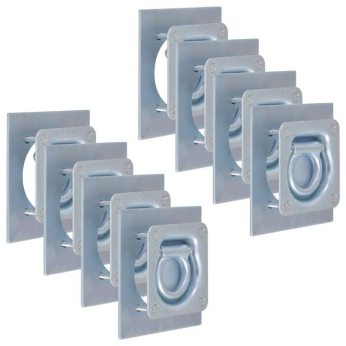 8er Set Zurrösen für Anhänger, 2000 kg, verzinkt - bis zu 34% Rabatt