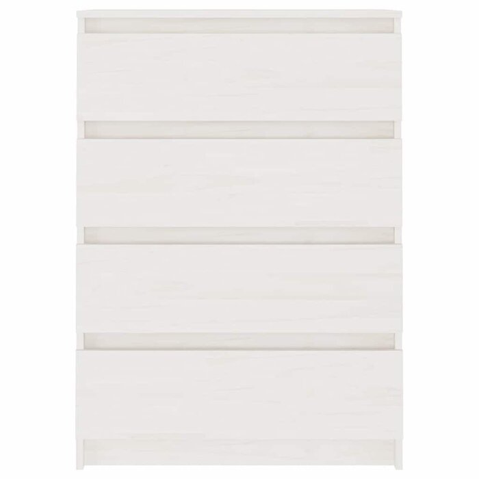 Beistellschrank Kiefer Massivholz Weiß - 60x36x84 cm - bis zu 35% Rabatt