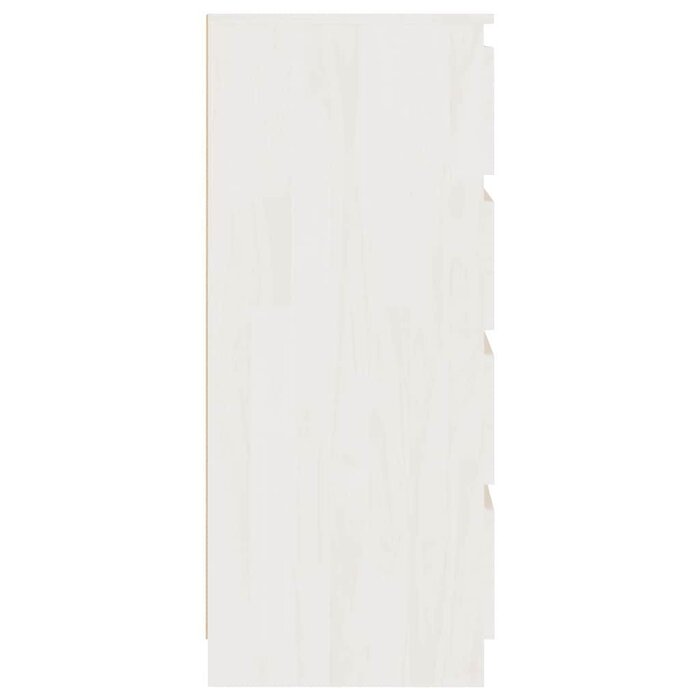 Beistellschrank Kiefer Massivholz Weiß - 60x36x84 cm - bis zu 35% Rabatt