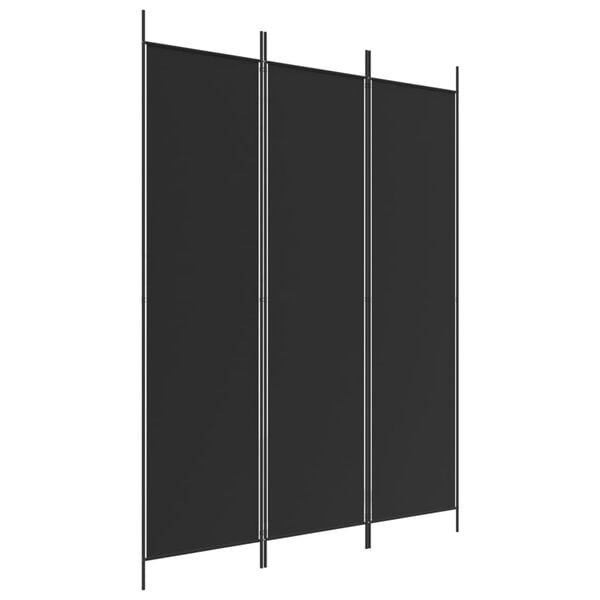 Raumteiler 3-teilig 150x200 cm Schwarz - Bis zu 32% günstiger