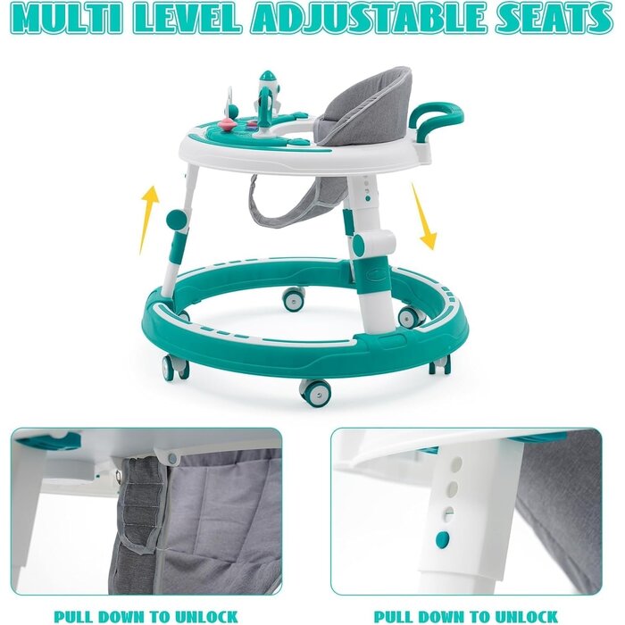 3-in-1 Baby-Lauflernwagen & Spielcenter, höhenverstellbar - bis zu 29% Rabatt