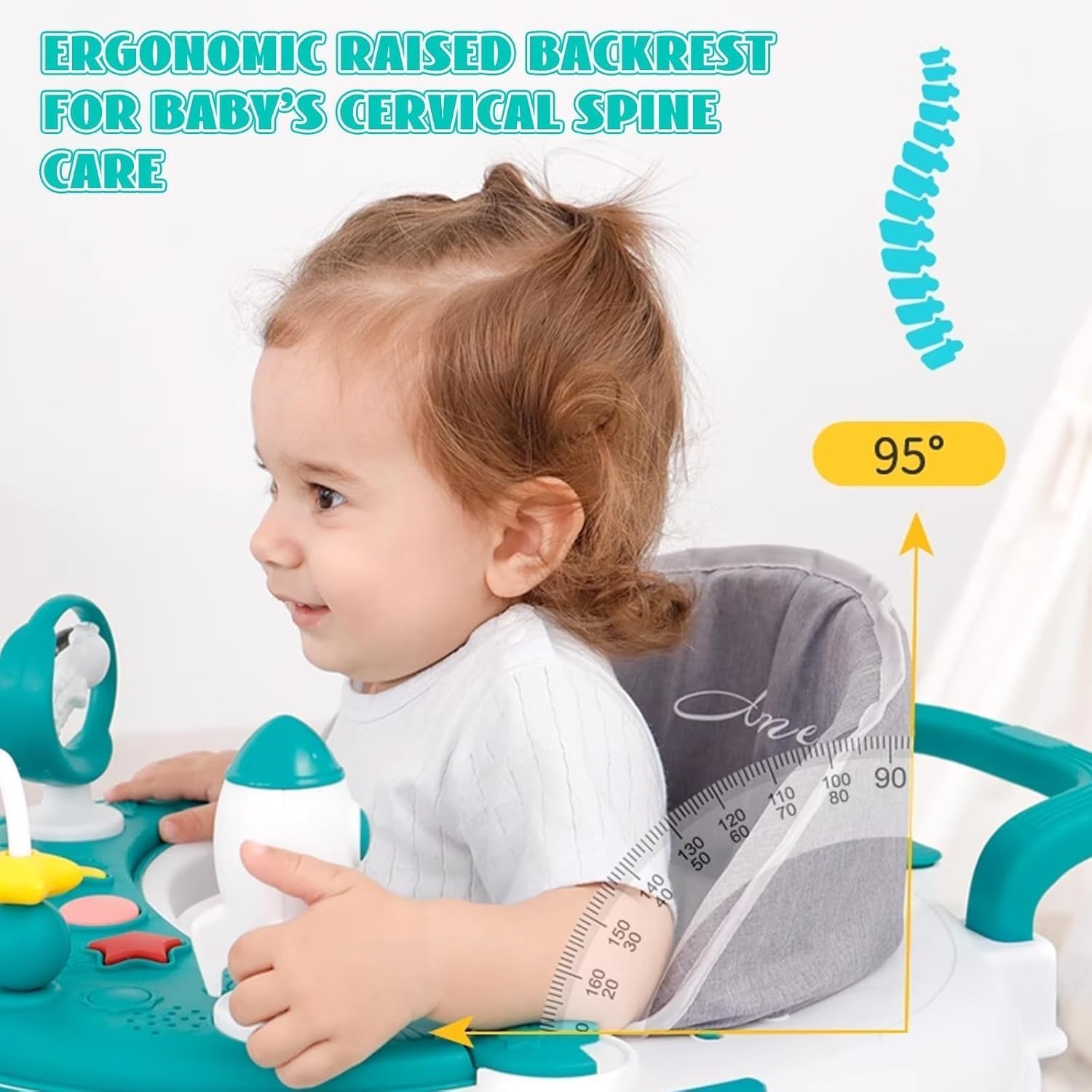 3-in-1 Baby-Lauflernwagen & Spielcenter, höhenverstellbar - bis zu 29% Rabatt