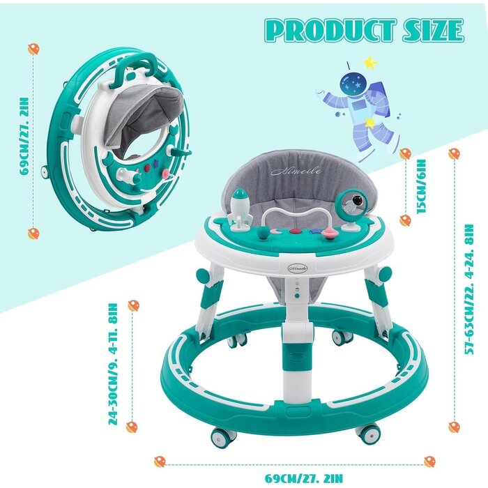 3-in-1 Baby-Lauflernwagen & Spielcenter, höhenverstellbar - bis zu 29% Rabatt