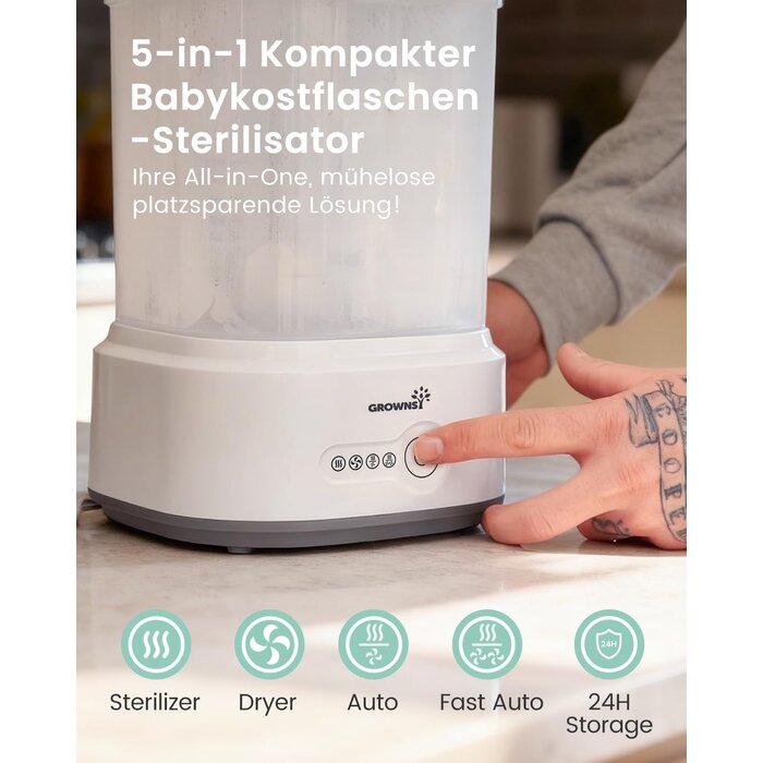 5-in-1 Babyflaschen-Sterilisator & Trockner - Jetzt bis zu 34% Rabatt