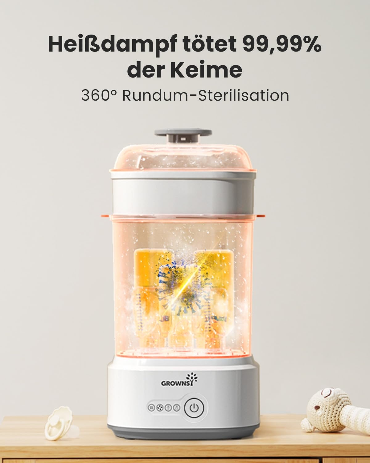 5-in-1 Babyflaschen-Sterilisator & Trockner - Jetzt bis zu 34% Rabatt