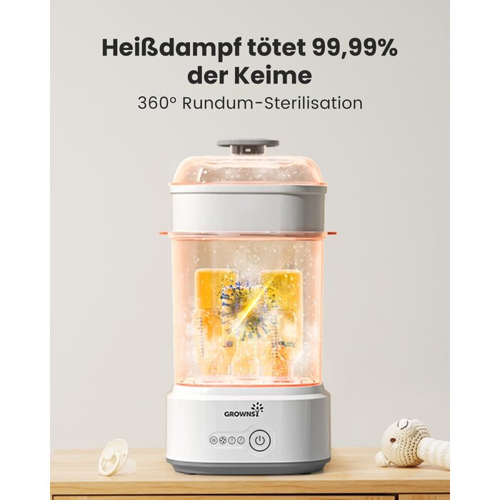 5-in-1 Babyflaschen-Sterilisator & Trockner - Jetzt bis zu 34% Rabatt