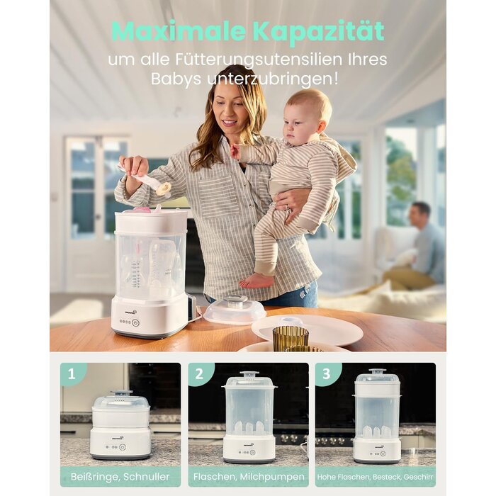 5-in-1 Babyflaschen-Sterilisator & Trockner - Jetzt bis zu 34% Rabatt