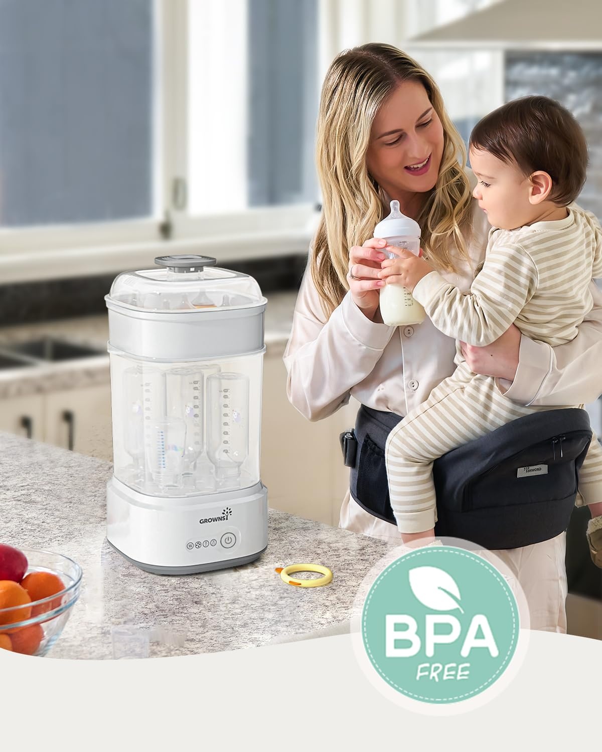 5-in-1 Babyflaschen-Sterilisator & Trockner - Jetzt bis zu 34% Rabatt