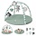 Babyspielmatte mit Spielbogen - Salbeigrün - 85x85 cm - bis zu 33% Rabatt