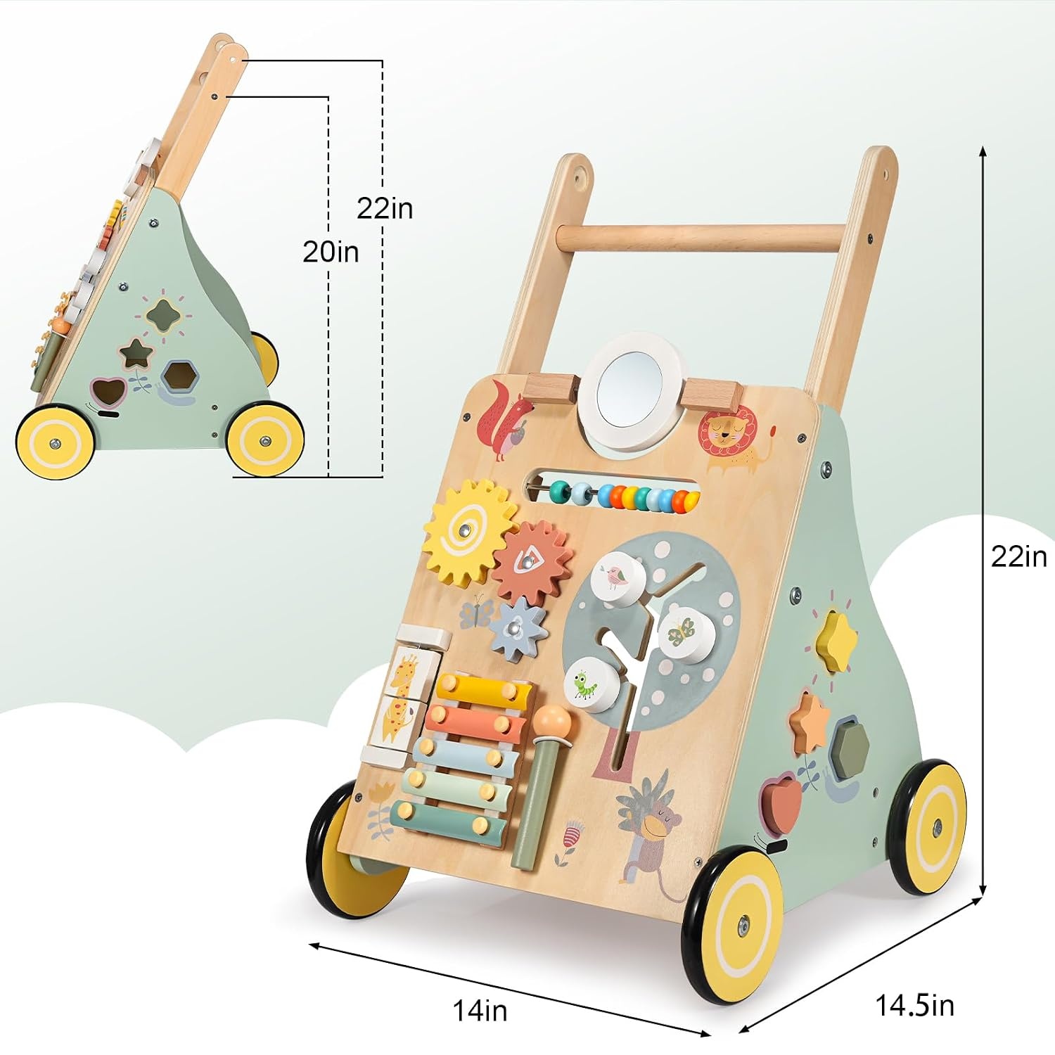 Holz Lauflernwagen Montessori - Multifunktional bis zu 34% reduziert