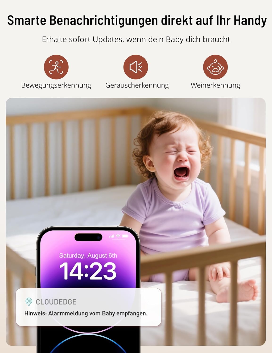 2K Babyphone mit 2 Kameras & 5 Zoll Display - jetzt bis zu 35% günstiger