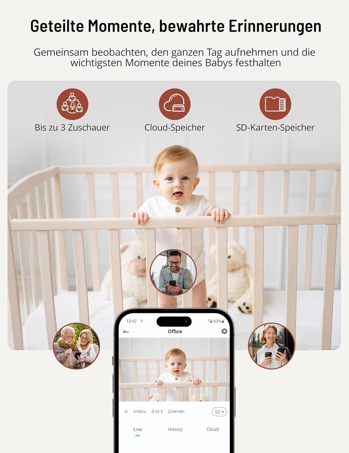 2K Babyphone mit 2 Kameras & 5 Zoll Display - jetzt bis zu 35% günstiger
