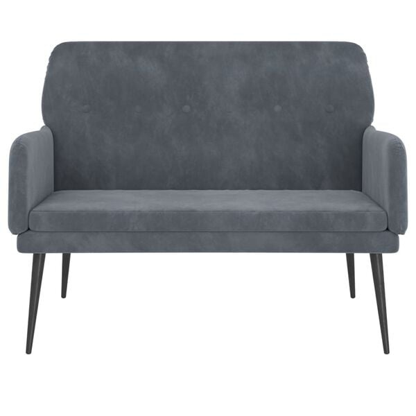 Vidaxl Elegante Samt-Sitzbank Dunkelgrau 108 cm - Jetzt bis zu 34% günstiger!