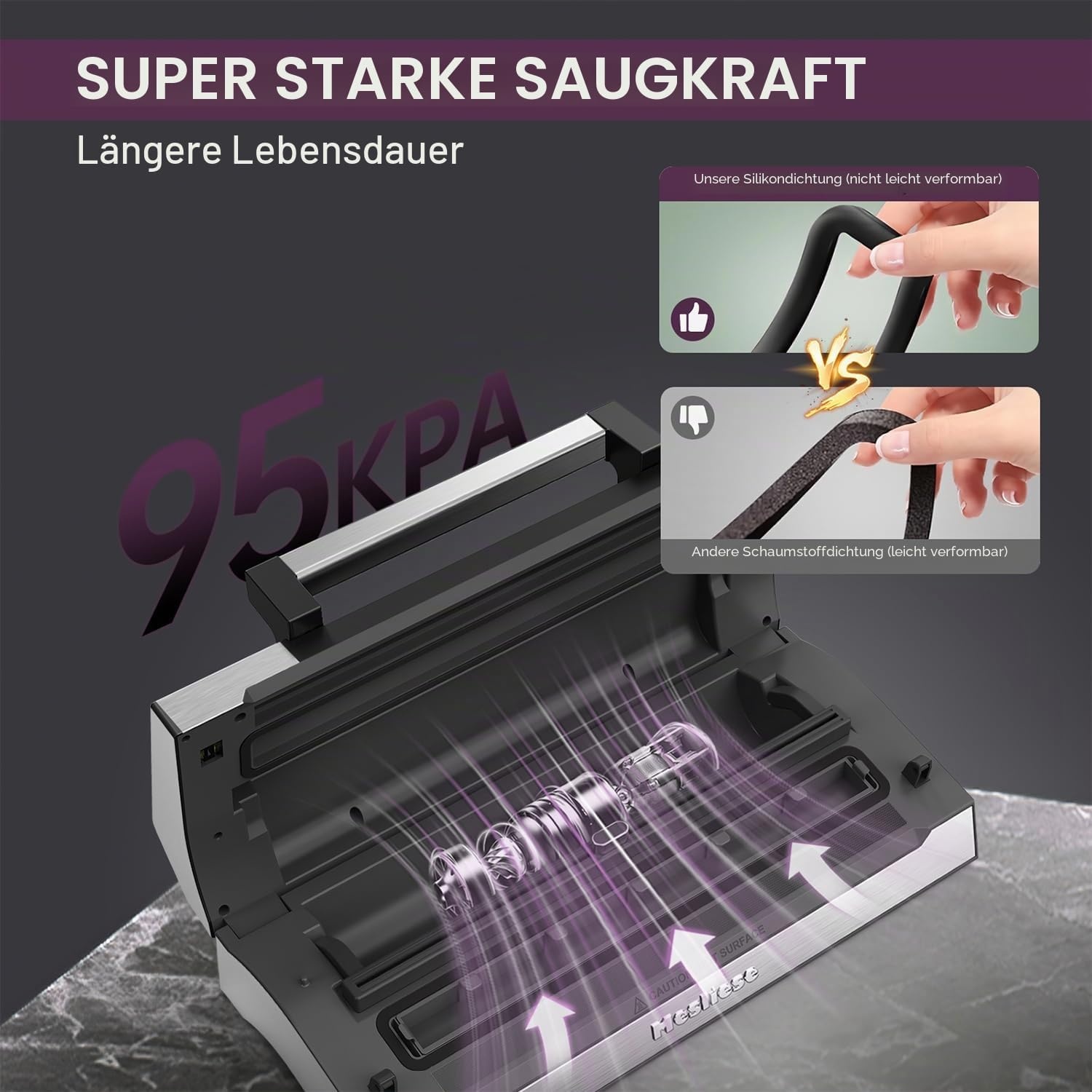 Profi-Vakuumiergerät 140W - Silber, bis zu 34% günstiger