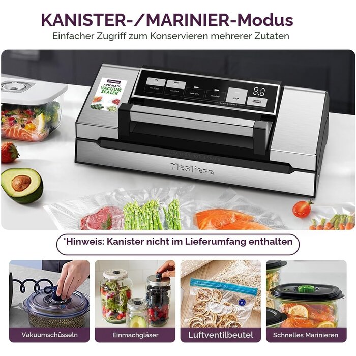 Profi-Vakuumiergerät 140W - Silber, bis zu 34% günstiger