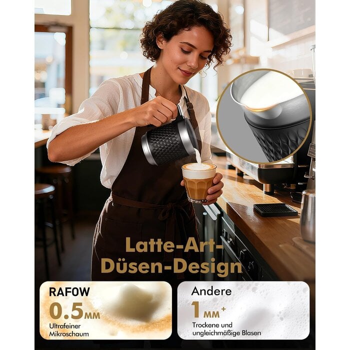 Elektrischer Milchaufschäumer 5-in-1, 320ml - Jetzt bis zu 33% sparen