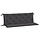 Gartenbankkissen 2er-Set 150x50x7cm Anthrazit - bis zu 32% reduziert