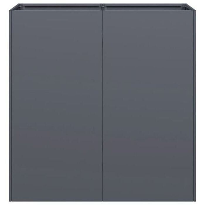 Vidaxl Pflanzkübel Anthrazit 80x40x80 cm - Jetzt bis zu 34% Rabatt sparen!