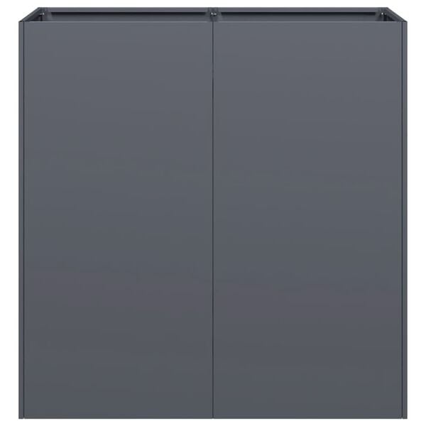 Vidaxl Pflanzkübel Anthrazit 80x40x80 cm - Jetzt bis zu 34% Rabatt sparen!