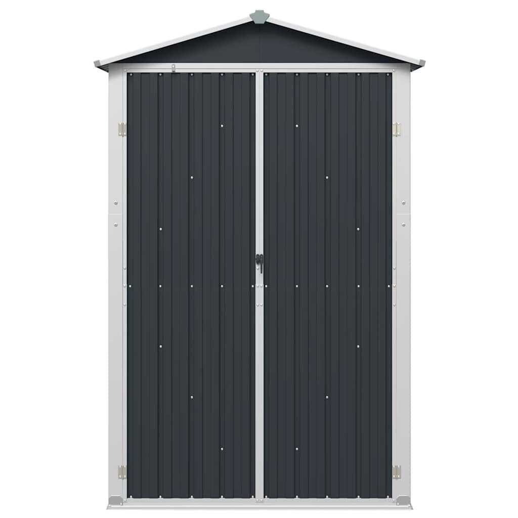 Vidaxl Gartenschrank aus verzinktem Stahl 116x45x175 cm Anthrazit - bis zu 35% sparen