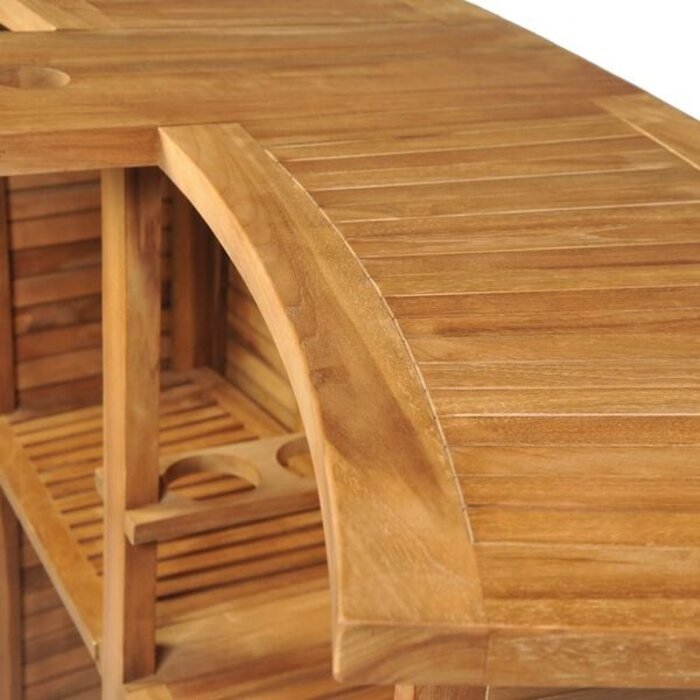 Vidaxl Klappbarer Bartisch aus Teakholz - platzsparend & robust - bis zu 35% Rabatt