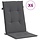 6er-Set Hochlehner-Stuhlkissen 120x50x3 cm Anthrazit - bis zu 34% sparen