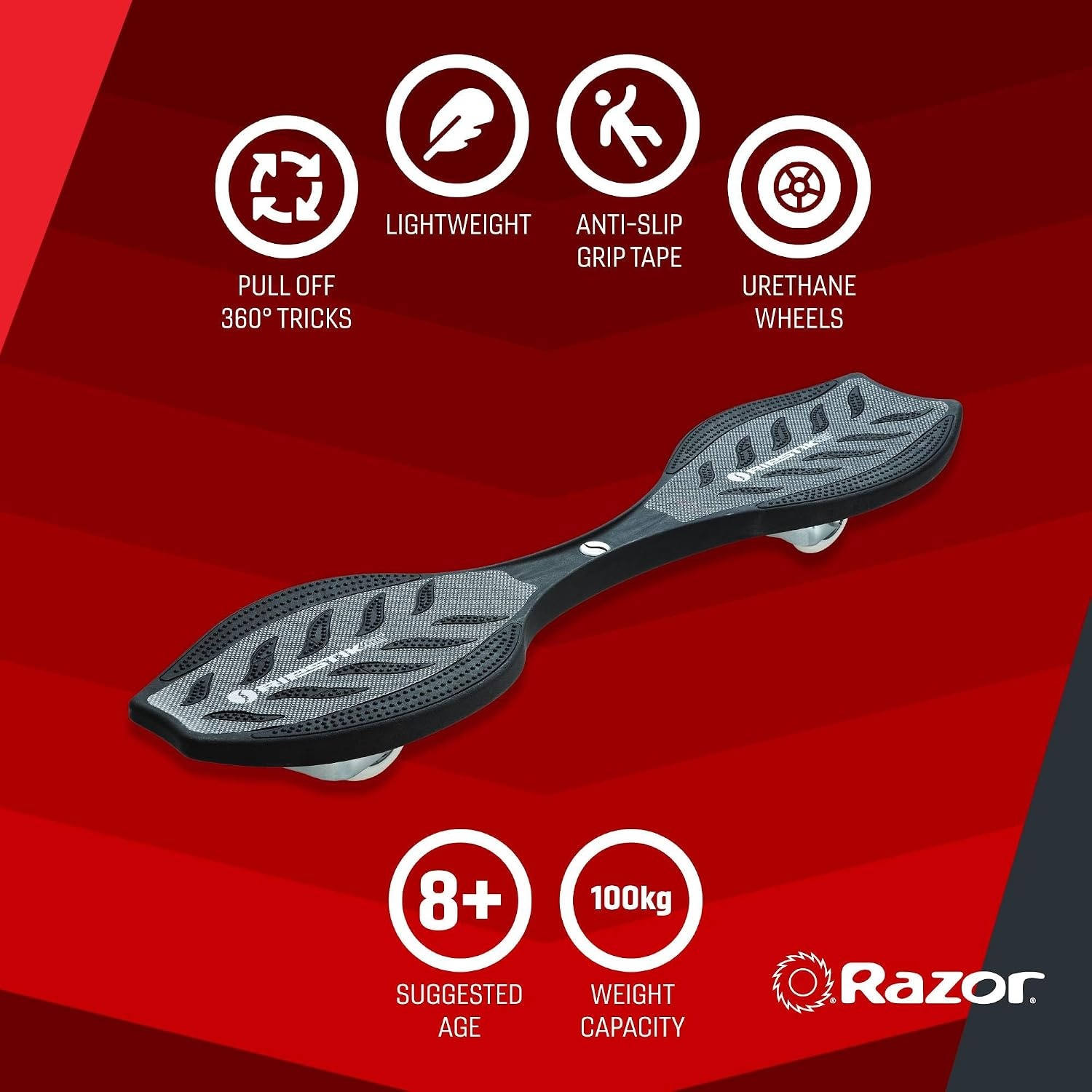 Waveboard für Stunts & Tricks - Schwarz - bis zu 34% Rabatt